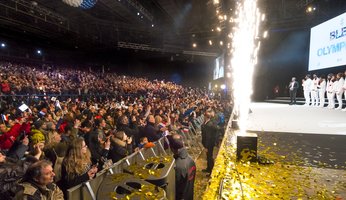 Accueil triomphal de la délégation française des J.O. à Alpexpo
